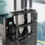 Kitchen Sink Shelf with Cabinet Door | Stainless Steel Under-Sink Organizer Rack