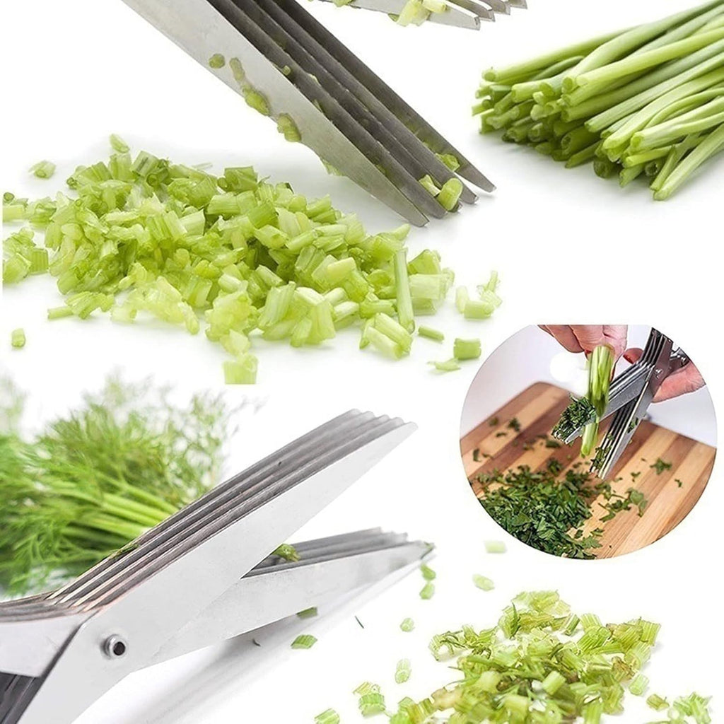 5 layer Multifunctional Stainless Steel Scissors